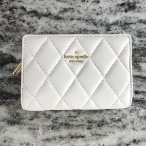 Kate Spade Carey smooth quilted leather wallet